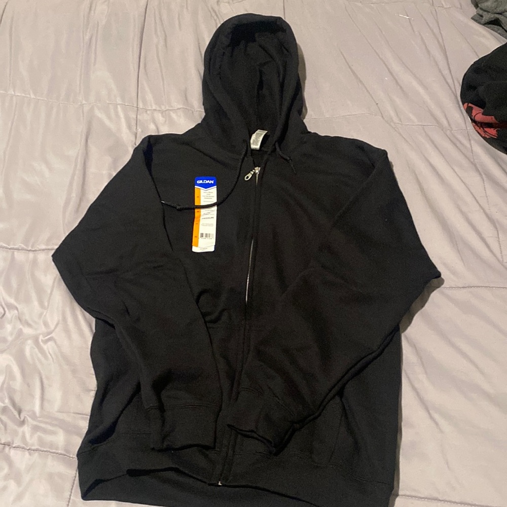 Black jacket zipup Medium